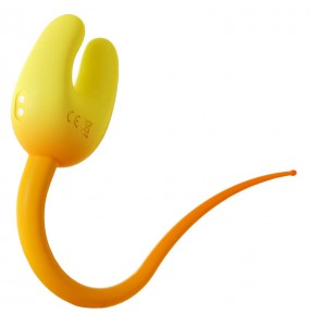 MizzZee - U-Shape Breast Clitoral Vibrator (Chargeable - Yellow)